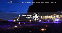 Desktop Screenshot of lidodegliartisti.it